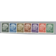 ALEMANIA OCCIDENTAL 1957 Yv 125A/128B SERIE COMPLETA NUEVA MINT RARA 55 EUROS